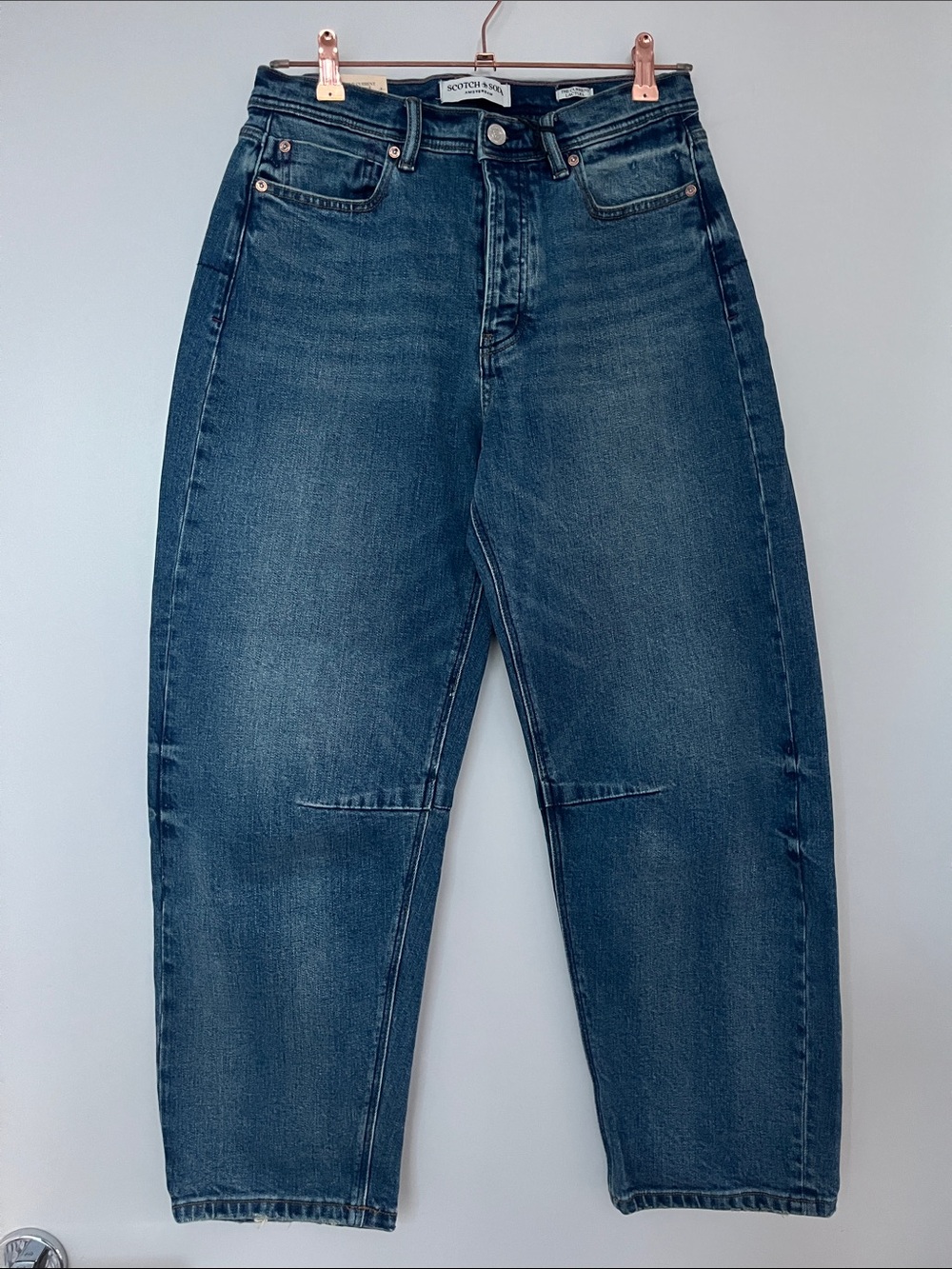 Scotch & Soda The Current High-Rise Barrel Denim Jeans